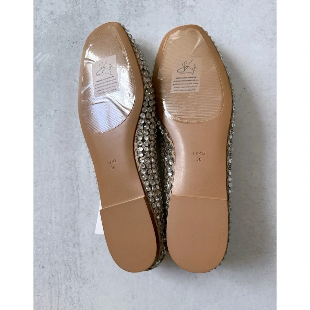 Mango Rhinestone Ballet Flats - Picture 5 of 7